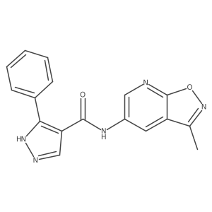 N-(3-Methylisoxazolo[5,4-b]pyridin-5-yl)-3-phenyl-1H-pyrazole-4-carboxamide Structure