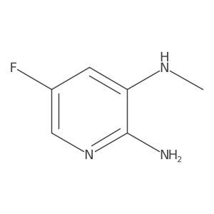 5-Fluoro-N3-methylpyridine-2,3-diamine结构式