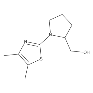 [1-(4,5-Dimethyl-1,3-thiazol-2-yl)pyrrolidin-2-yl]methanol结构式