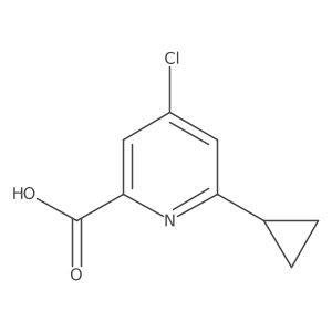 4-Chloro-6-cyclopropylpicolinic acid结构式