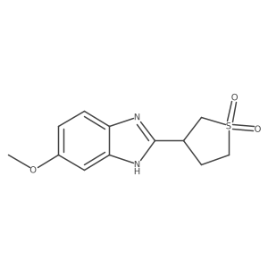 3-(6-methoxy-1H-1,3-benzodiazol-2-yl)-1lambda6-thiolane-1,1-dione Structure