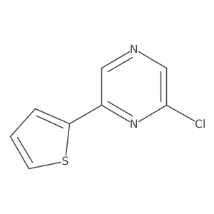 2-Chloro-6-(thiophen-2-yl)pyrazine结构式