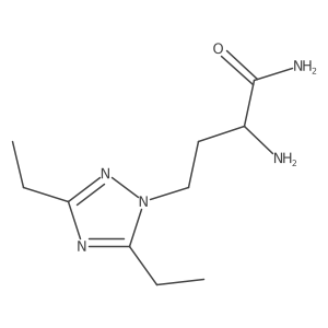 2-amino-4-(diethyl-1H-1,2,4-triazol-1-yl)butanamide结构式