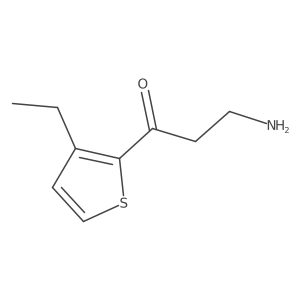 3-Amino-1-(3-ethylthiophen-2-yl)propan-1-one Structure