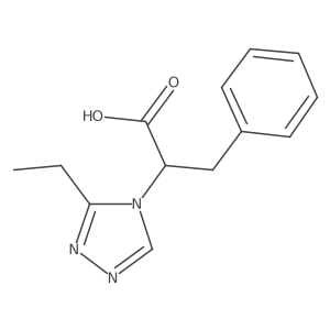 2-(3-Ethyl-4H-1,2,4-triazol-4-yl)-3-phenylpropanoic acid结构式