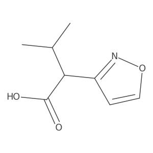 3-Methyl-2-(1,2-oxazol-3-yl)butanoic acid Structure
