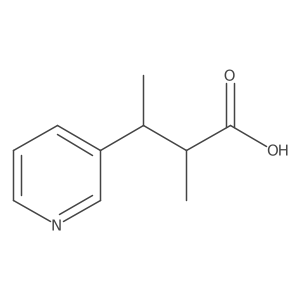2-Methyl-3-(pyridin-3-yl)butanoic acid结构式