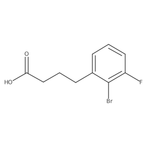 4-(2-Bromo-3-fluorophenyl)butanoicacid Structure