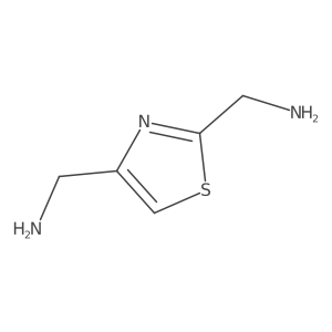 [4-(Aminomethyl)-1,3-thiazol-2-yl]methanamine结构式