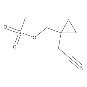 (1-(Cyanomethyl)cyclopropyl)methyl Methanesulfonate Structure