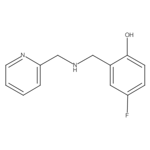 4-Fluoro-2-(((pyridin-2-ylmethyl)amino)methyl)phenol Structure