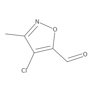 4-Chloro-3-methyl-1,2-oxazole-5-carbaldehyde结构式