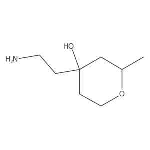 4-(2-Aminoethyl)-2-methyloxan-4-OL结构式