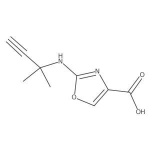 2-[(2-Methylbut-3-YN-2-YL)amino]-1,3-oxazole-4-carboxylic acid结构式