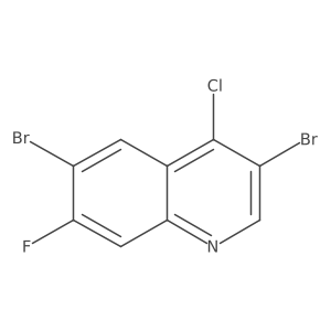3,6-Dibromo-4-chloro-7-fluoroquinoline Structure