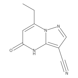 7-Ethyl-5-oxo-4H,5H-pyrazolo[1,5-a]pyrimidine-3-carbonitrile结构式