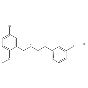 N-(5-bromo-2-methoxybenzyl)-2-(3-fluorophenyl)ethanamine hydrobromide Structure