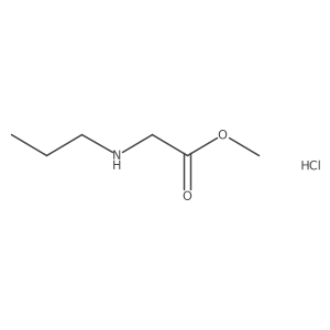 Methyl 2-(propylamino)acetate hydrochloride Structure