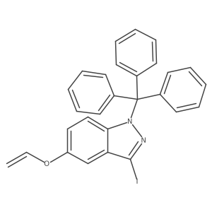 5-(Ethenyloxy)-3-iodo-1-(triphenylmethyl)-1H-indazole Structure