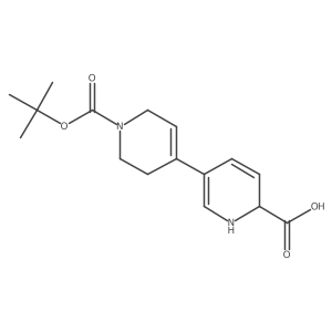 1'-(Tert-butoxycarbonyl)-1,1',2',3',6,6'-hexahydro-[3,4'-bipyridine]-6-carboxylic acid Structure