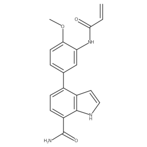 4-(3-Acrylamido-4-methoxyphenyl)-1H-indole-7-carboxamide Structure