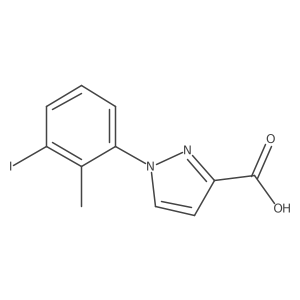 1-(3-iodo-2-methylphenyl)-1H-pyrazole-3-carboxylic acid Structure