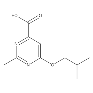 6-Isobutoxy-2-methylpyrimidine-4-carboxylic acid Structure