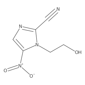 1-(2-Hydroxyethyl)-5-nitroimidazole-2-carbonitrile Structure