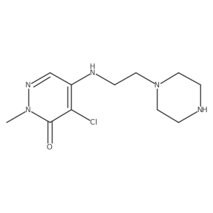 4-Chloro-2-methyl-5-((2-(piperazin-1-yl)ethyl)amino)pyridazin-3(2H)-one Structure