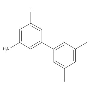 3-(3,5-Dimethylphenyl)-5-fluoroaniline结构式