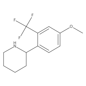 2-[4-Methoxy-2-(trifluoromethyl)phenyl]piperidine Structure