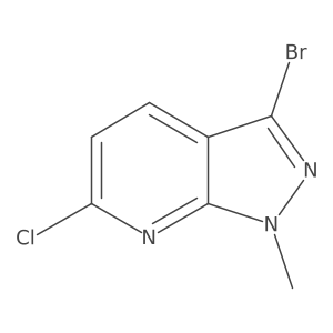 3-Bromo-6-chloro-1-methyl-1H-pyrazolo[3,4-b]pyridine Structure