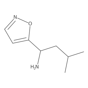 3-Methyl-1-(1,2-oxazol-5-yl)butan-1-amine结构式