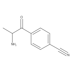 4-(2-Aminopropanoyl)benzonitrile Structure