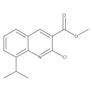 Methyl 2-chloro-8-(propan-2-yl)quinoline-3-carboxylate结构式