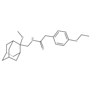 2-(4-ethoxyphenyl)-N-[(2-methoxyadamantan-2-yl)methyl]acetamide Structure