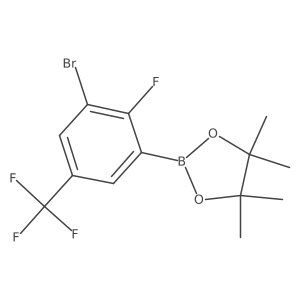 3-Bromo-2-fluoro-5-trifluoromethylphenylboronic acid pinacol ester Structure