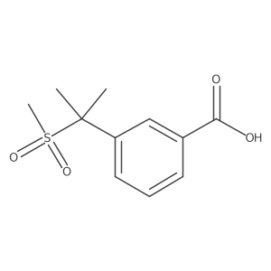 3-(2-(Methylsulfonyl)propan-2-yl)benzoic acid Structure