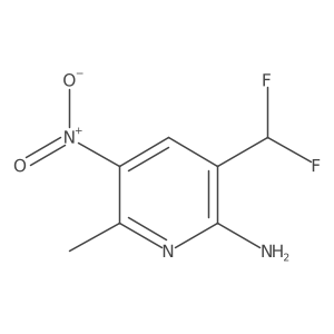 3-(Difluoromethyl)-6-methyl-5-nitropyridin-2-amine Structure