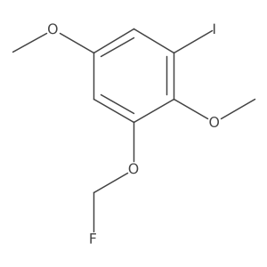 1,4-Dimethoxy-2-iodo-6-(fluoromethoxy)benzene结构式