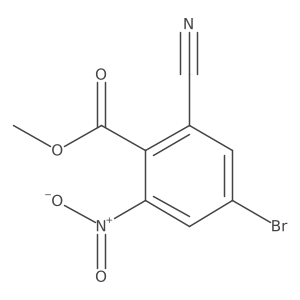 Methyl 4-bromo-2-cyano-6-nitrobenzoate Structure