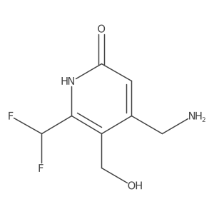 4-(Aminomethyl)-6-(difluoromethyl)-5-(hydroxymethyl)pyridin-2-ol结构式