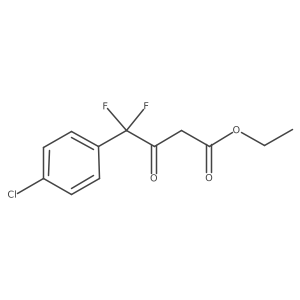 Ethyl 4-(4-chlorophenyl)-4,4-difluoro-3-oxobutanoate结构式