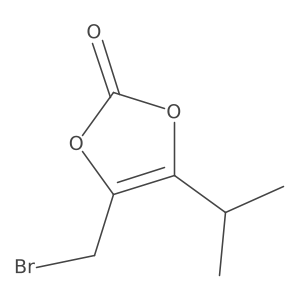 4-(Bromomethyl)-5-propan-2-yl-1,3-dioxol-2-one Structure