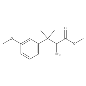Methyl 2-amino-3-(3-methoxyphenyl)-3-methylbutanoate结构式