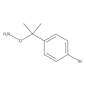 O-[2-(4-bromophenyl)propan-2-yl]hydroxylamine Structure
