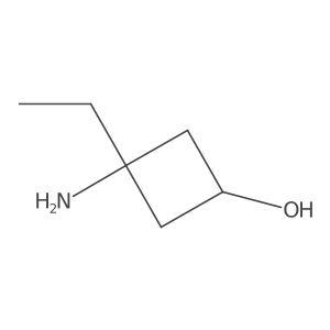 3-Amino-3-ethylcyclobutan-1-ol Structure