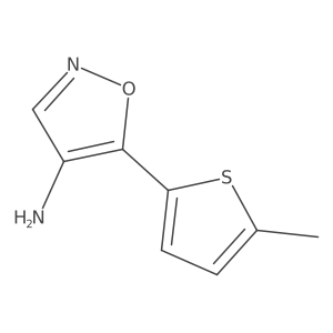 5-(5-Methylthiophen-2-yl)-1,2-oxazol-4-amine结构式