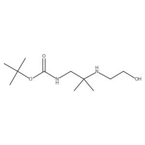 tert-butyl N-{2-[(2-hydroxyethyl)amino]-2-methylpropyl}carbamate Structure