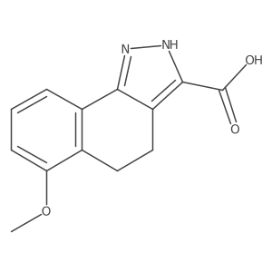 6-methoxy-1H,4H,5H-benzo[g]indazole-3-carboxylic acid结构式